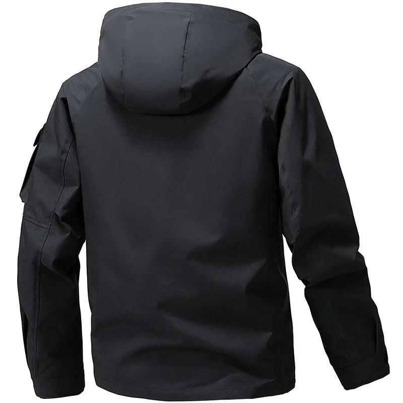 Regenjacke mit Kapuze für Herren | Gefüttert