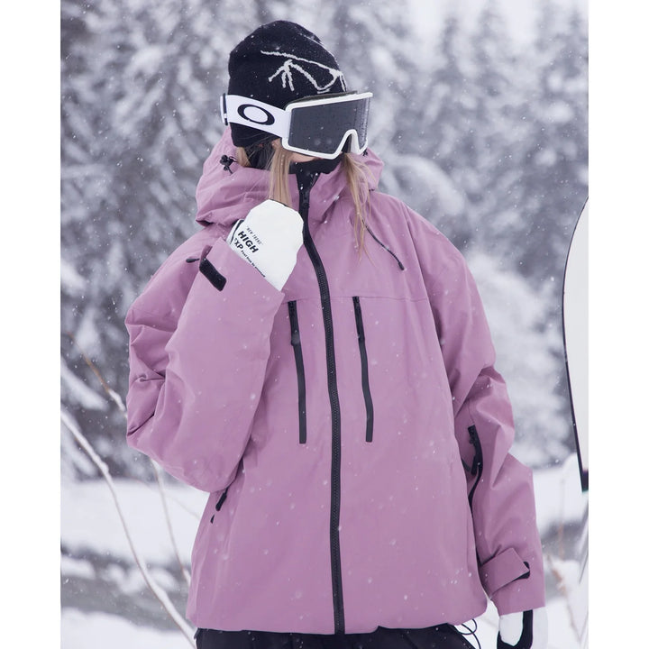 Zeitlos Ski jacke mit Kapuze für Damen und Herren | Vielseitig