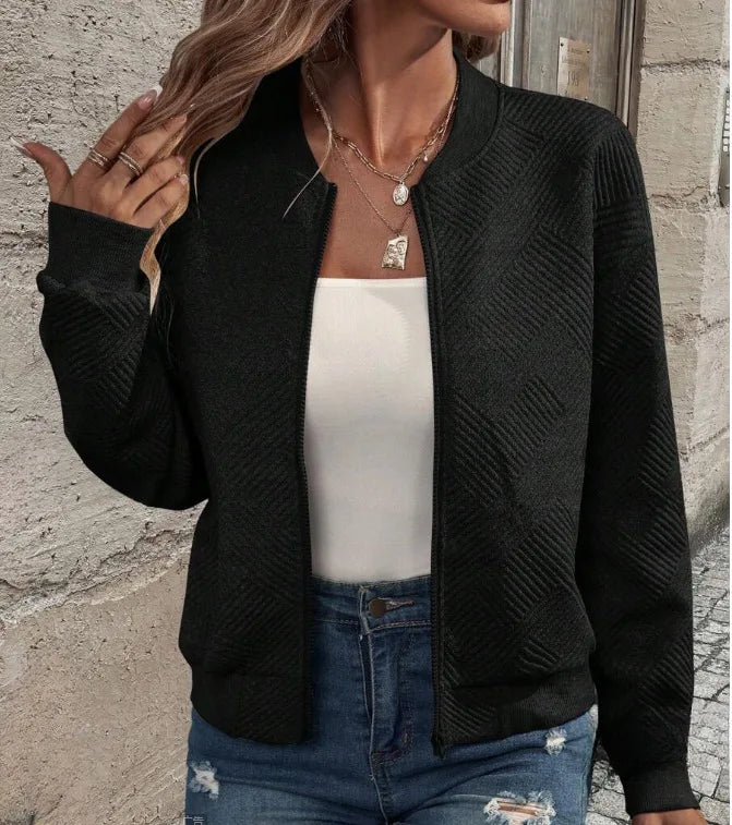Bomberjacke mit Reißverschluss für Damen | Modern