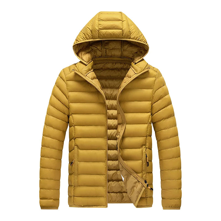 Daunen Jacke mit Kapuze für Herren | Wetterfest