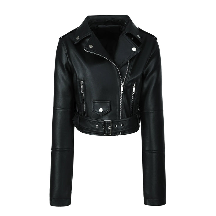 Bikerjacke mit verstellbarem Gürtel für Damen | Trendig