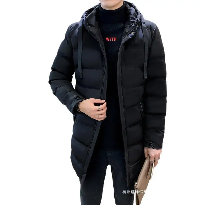 Parka Herren Lang Warm Mantel | Kapuzen