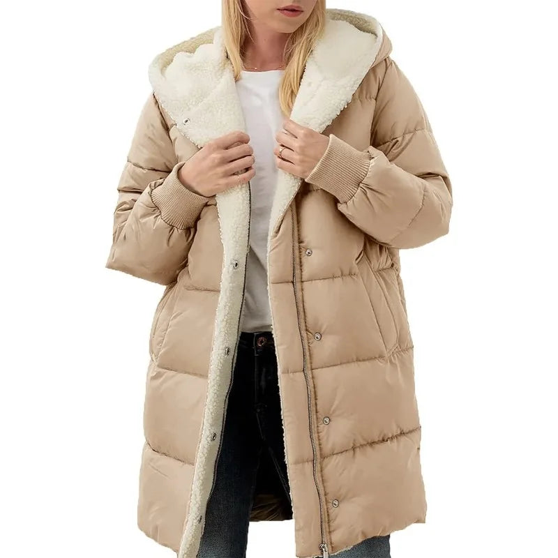 Winter Warme Parka Damen | mit Kapuze