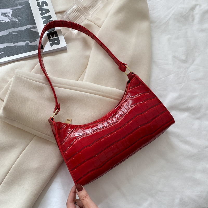 Elegante handtasche mit robustem reißverschluss und zwei trageoptionen
