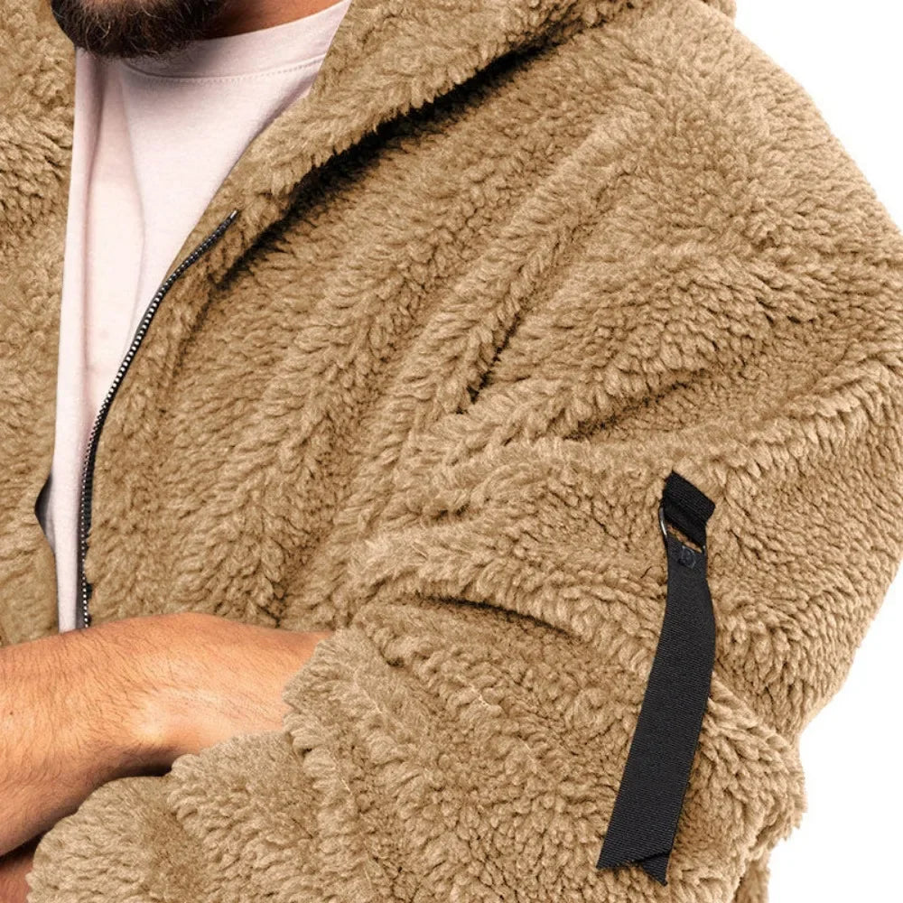 Fleece Jacke mit Reißverschluss für Herren | Moderne