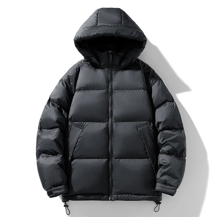 Kapuzen Daunen Jacke für Herren | Verdickt