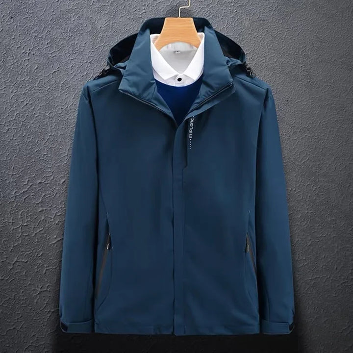 Unisex Schlank Passform Kapuze Windjacke | Reißverschluss