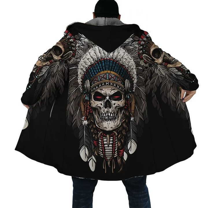 Herren-Winterjacke mit Wolf-3D-Print | Dick