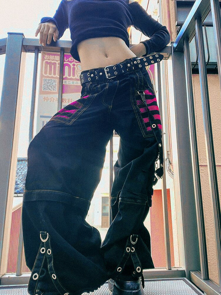 Stylische gothic-hosen für frauen