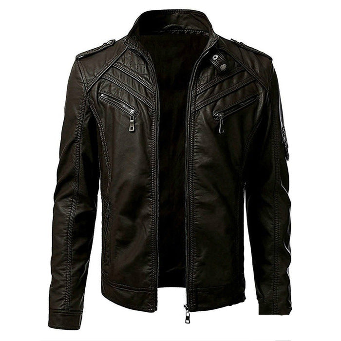 Herren Schlanke Passform Jacke mit Langen Ärmeln | Reissverschluss