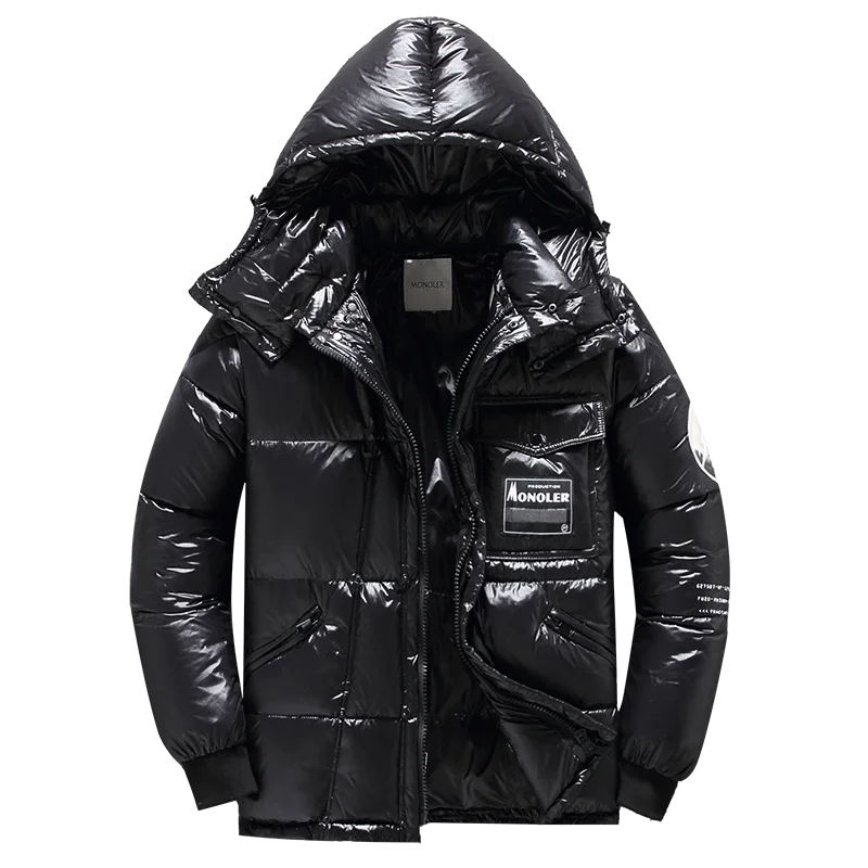Funktionelle Daunen Jacke mit Kapuze für Herren | Vielseitig