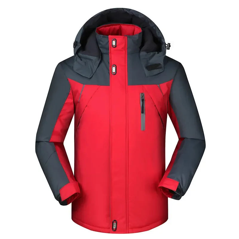 Ski Jacke mit Fleecefutter für Herren | Kapuzen