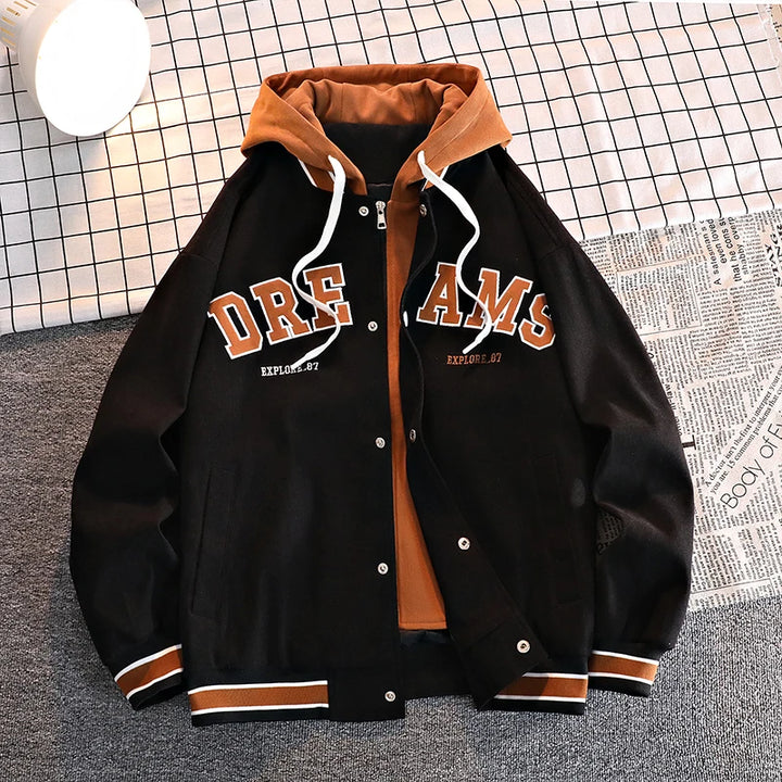 Coole College Jacke für Herren | Mit Kapuze