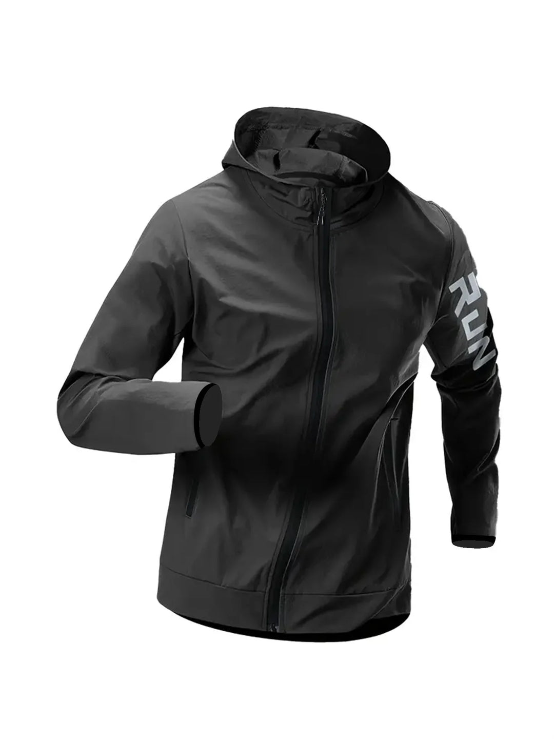Herren Kapuze Freizeit Windjacke | Reißverschluss