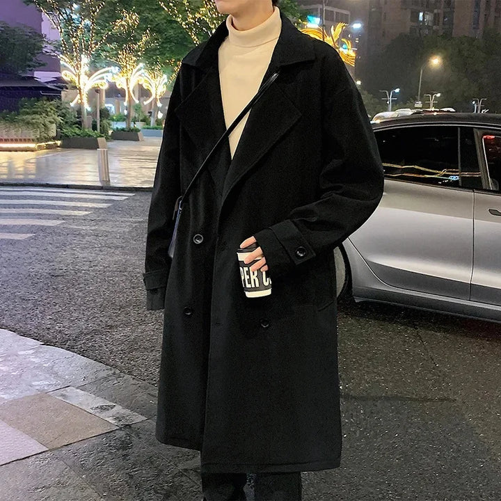 Herren Langer Trench Coat | Lange Ärmel