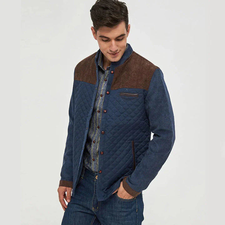 Herren Lässige Stehkragen Jacke | Gepolstert