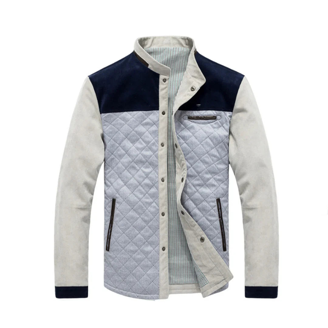 Herren Lässige Stehkragen Jacke | Gepolstert