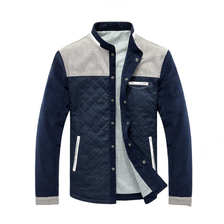 Herren Lässige Stehkragen Jacke | Gepolstert
