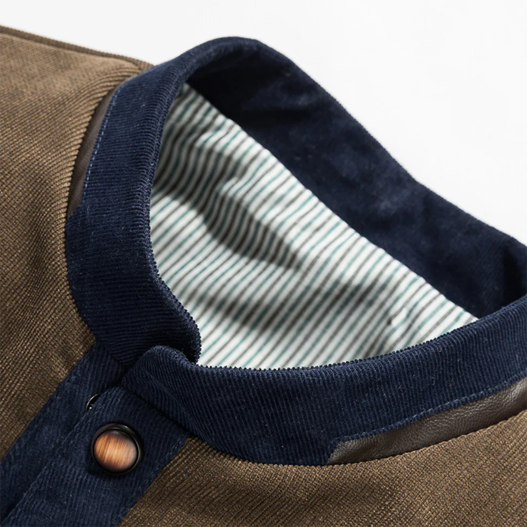 Herren Lässige Stehkragen Jacke | Gepolstert