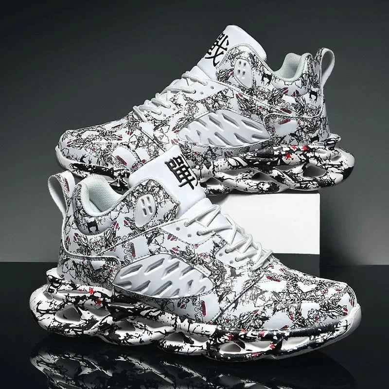 Stilvolle urbane herren-schnürsneaker