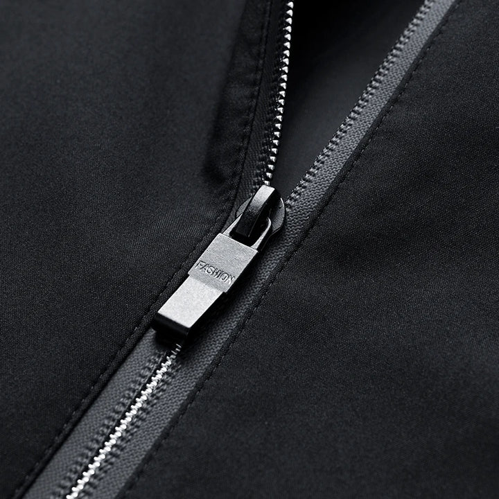 Herren Im Freien Windjacke mit Reißverschluss | Kapuze