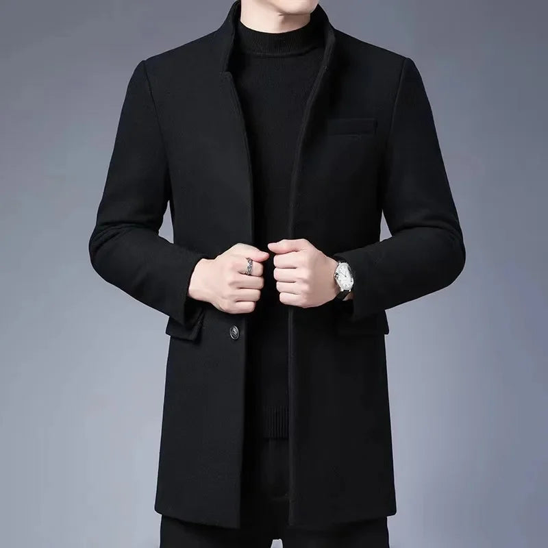 Woll Jacke für Herren | Lockerer Schnitt