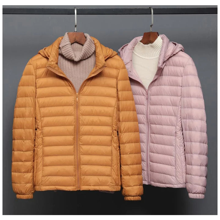 Daunen Jacke mit Kapuze für Damen | Lang