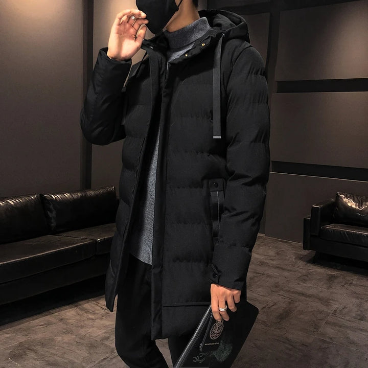 Parka Herren Lang Warm Mantel | Kapuzen