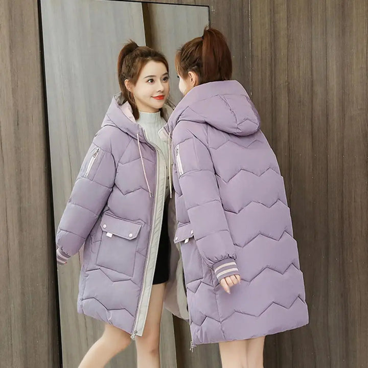 Langer Daunen Parka Damen | Bomber