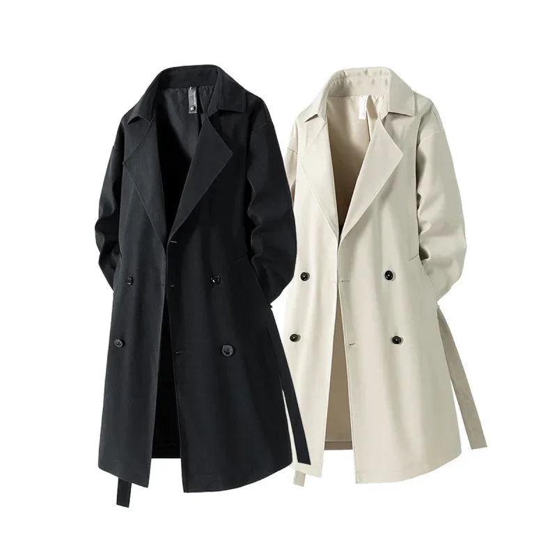 Herren Langer Trench Coat | Lange Ärmel
