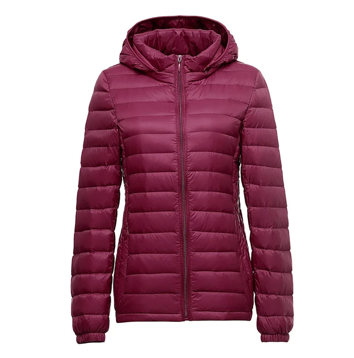 Daunen Jacke mit Kapuze für Damen | Lang