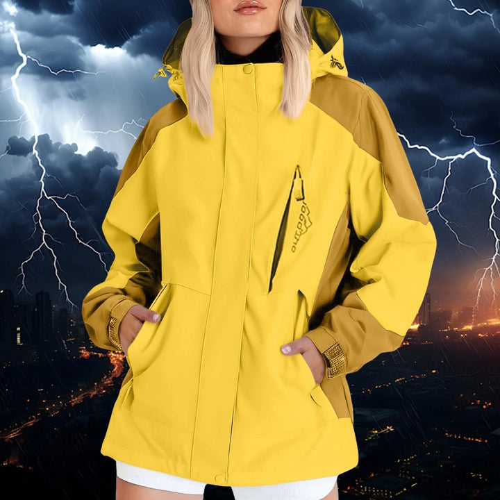 Atmungsaktive Regenjacke mit Kapuze für Damen | Outdoor