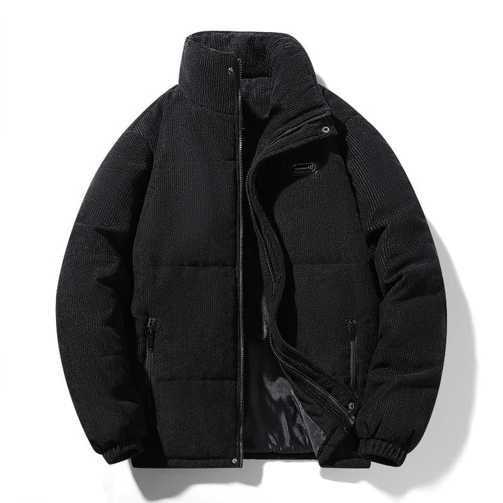 Herren Dicke Warme Winterjacke mit Reißverschluss | Langarm