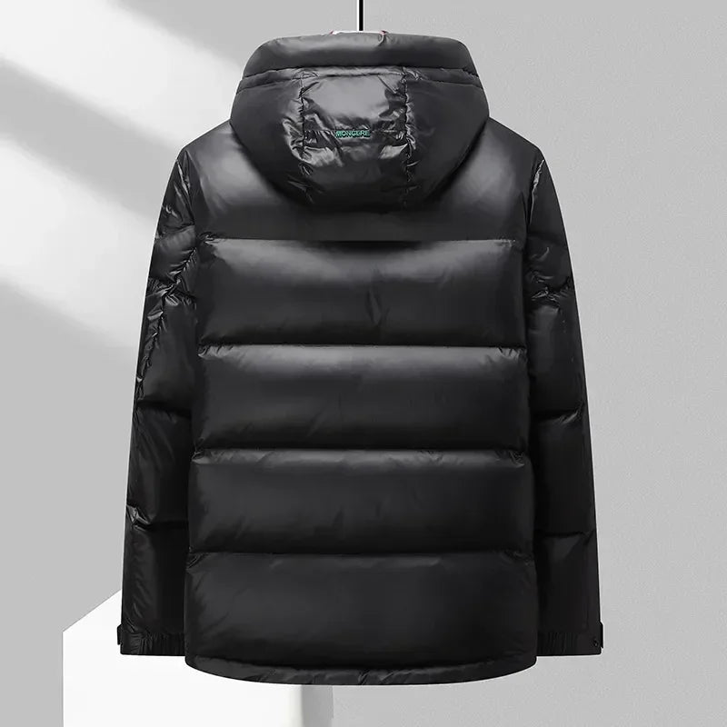 Dicke Daunen Jacke mit Kapuze für Herren | Winter
