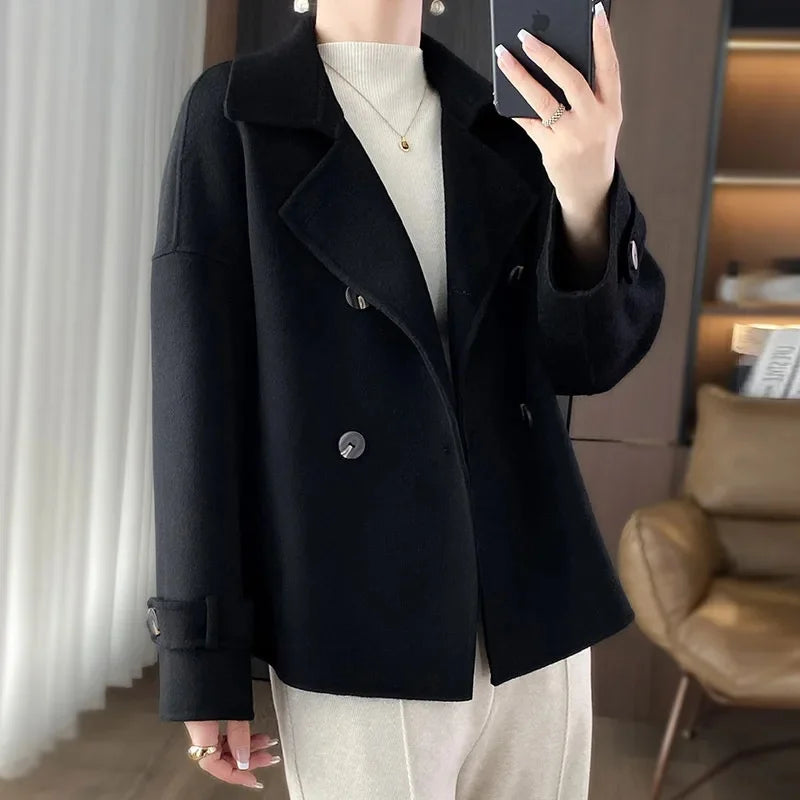 Damen Woll Jacke | Locker geschnitte