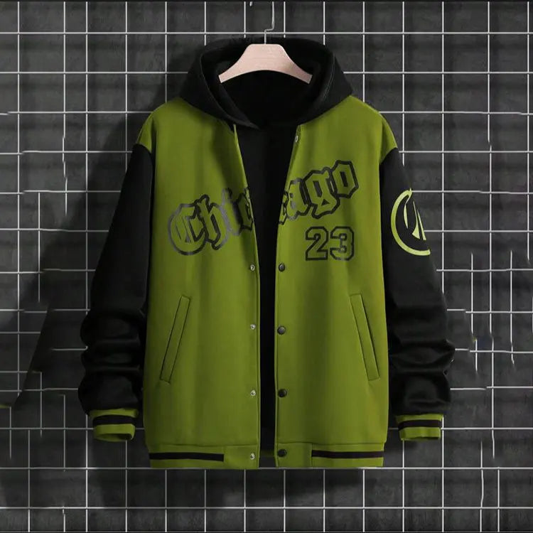 Lässige College Jacke für Herren | Schaltfläche