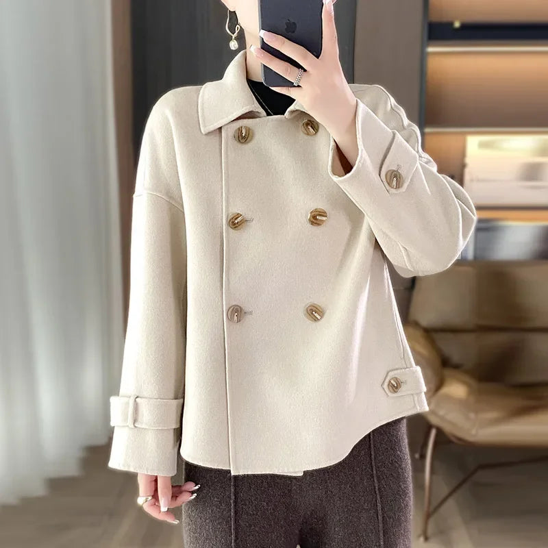 Damen Woll Jacke | Locker geschnitte