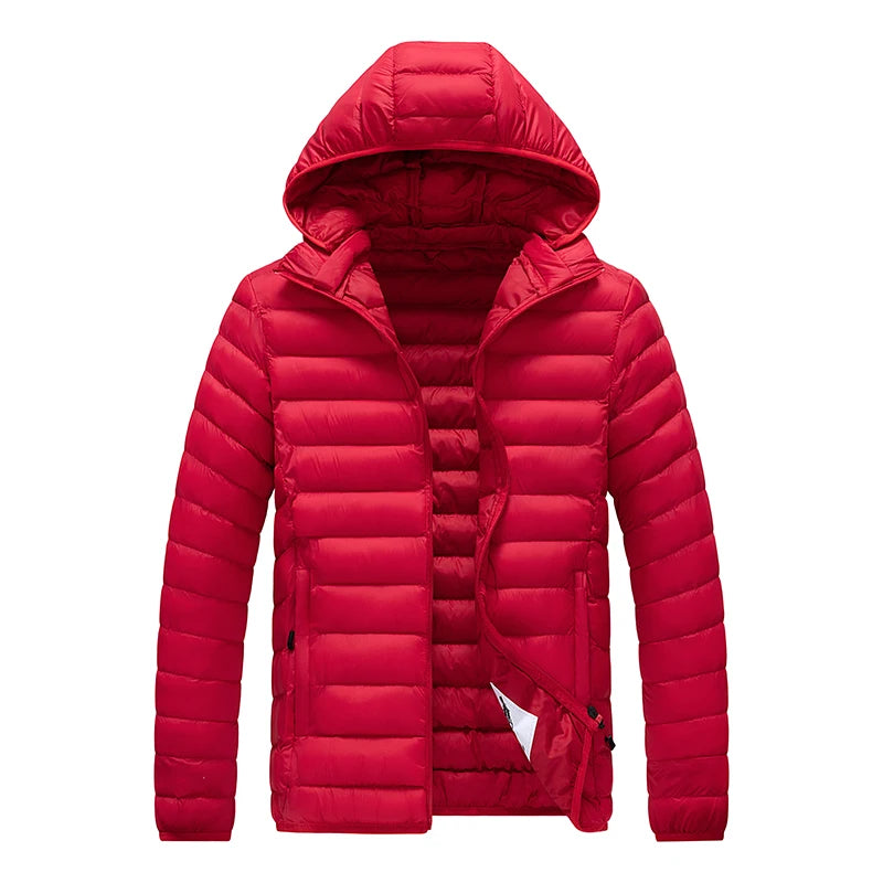 Daunen Jacke mit Kapuze für Herren | Wetterfest
