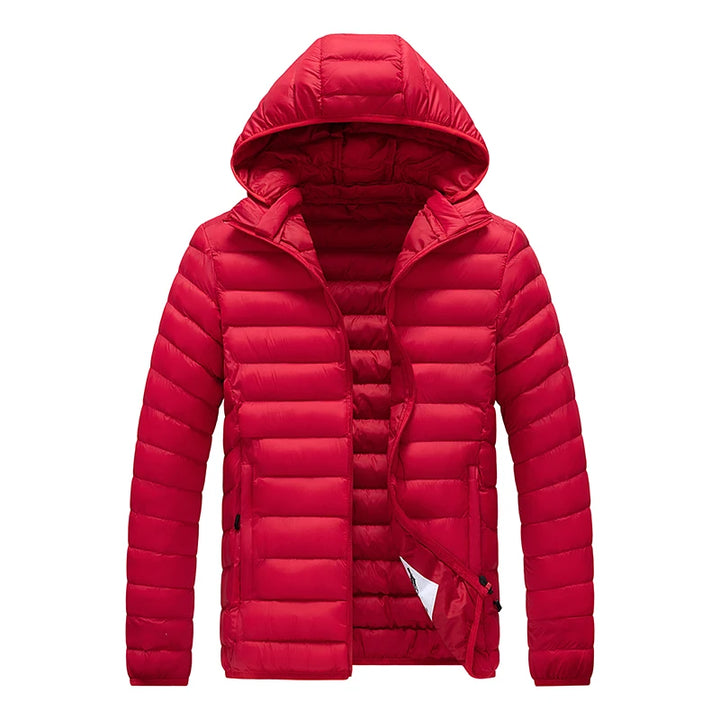 Daunen Jacke mit Kapuze für Herren | Wetterfest