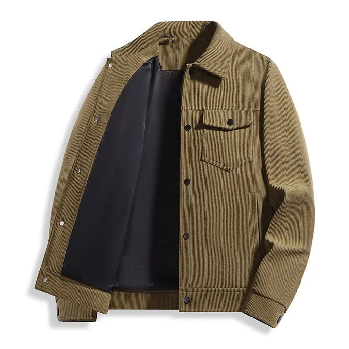 Herren-Langarmjacke mit Knopfleiste | Lässig