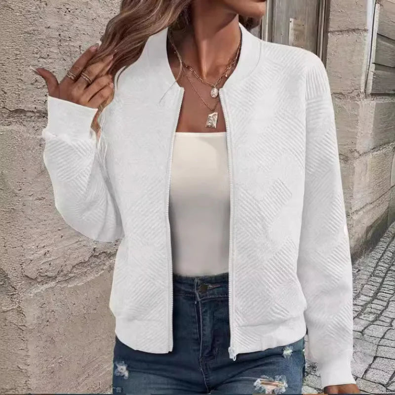Bomberjacke mit Reißverschluss für Damen | Modern