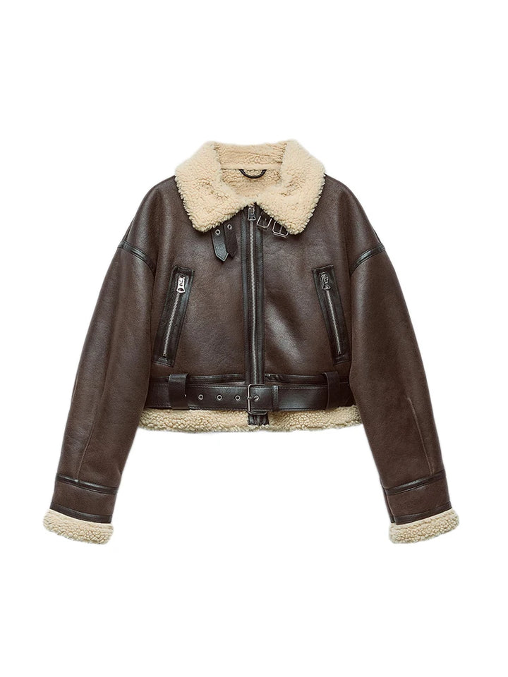 Lässige Kurzjacke mit Reißverschluss für Damen | Praktisch