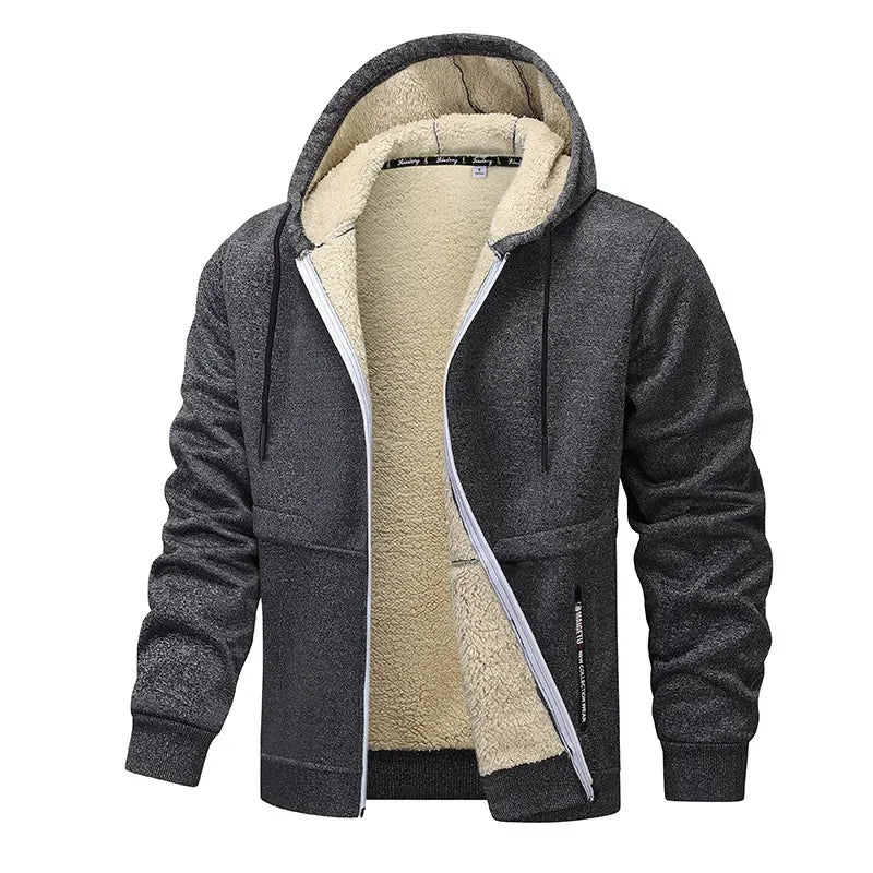 Fleece Jacke mit Kapuze für Herren | Arbeitskleidung