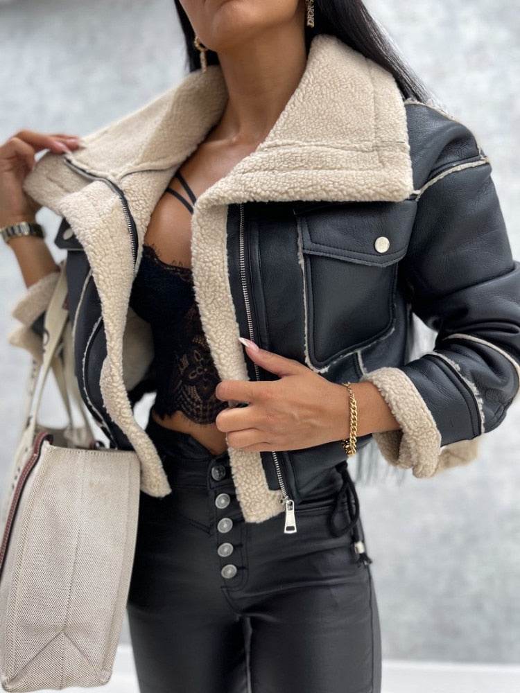 Damen Gekürzte Reißverschlussjacke | Elegante