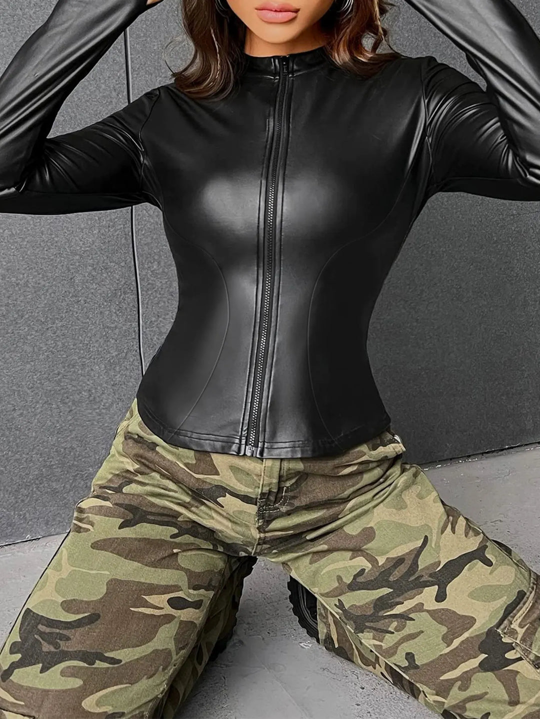 Lässige Jacke mit Reißverschluss für Damen | Stilvoll