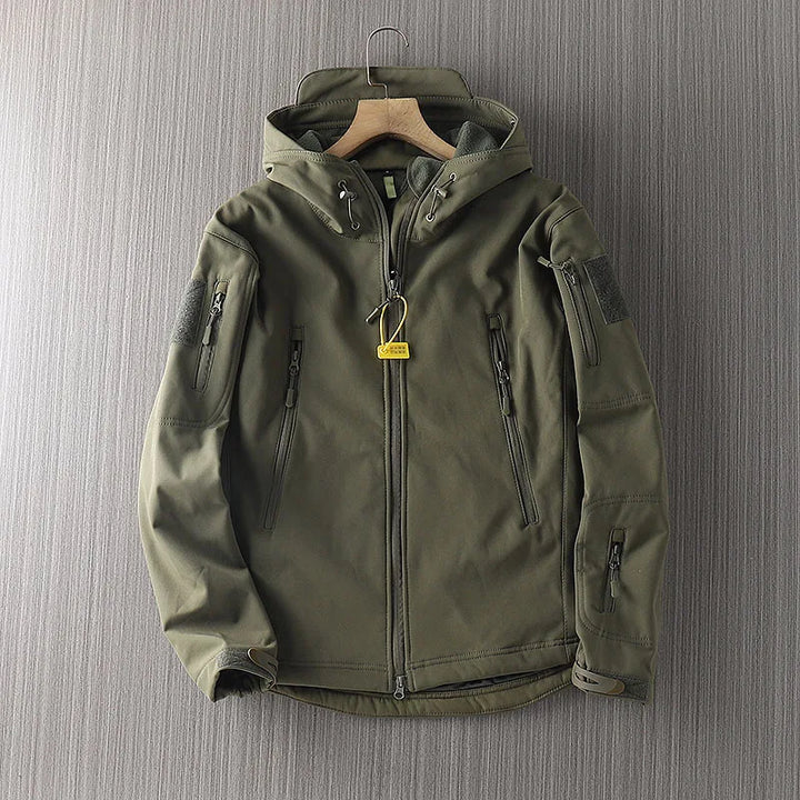 Taktische Softshell Jacke mit Kapuze für Herren | Zeitlos