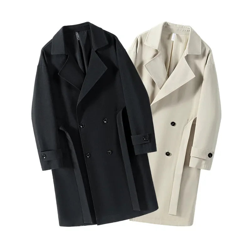 Herren Langer Trench Coat | Lange Ärmel