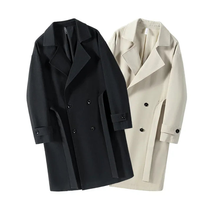 Herren Langer Trench Coat | Lange Ärmel
