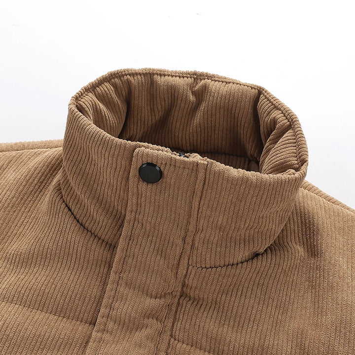 Herren Dicke Warme Winterjacke mit Reißverschluss | Langarm