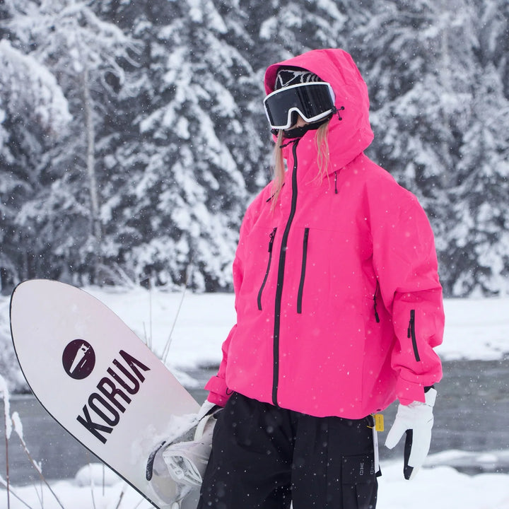 Zeitlos Ski jacke mit Kapuze für Damen und Herren | Vielseitig